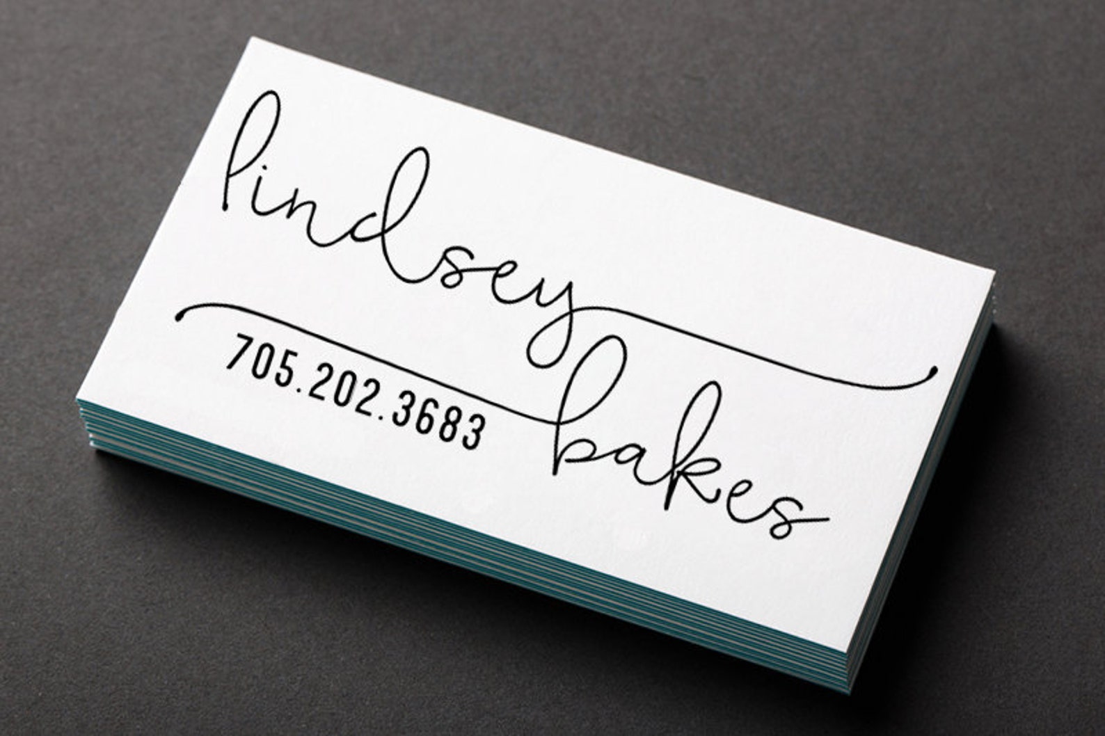 Business Stamp Selfinking or Handle Mounted Rubber Stamp Etsy