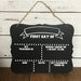 First Day of School Chalkboard Sign 