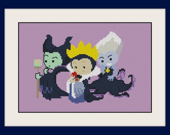 Схема для вышивки крестом «Маленькие дети», BOGO, Вышивка крестом «Злодеи», Схема для вышивки PDF кре082