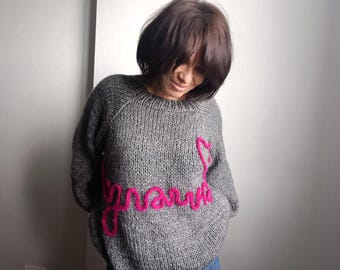 Statement Raglan Sweater Knitting Pattern | Top Down Oversized Sweater | Seamless Raglan | Beginner Friendly PDF Pattern