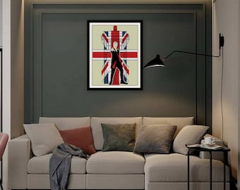 Схема вышивки крестом «Лондон и ретро-телефонная будка», BOGO, PDF-счетчик. Современная схема вышивки крестом, R247