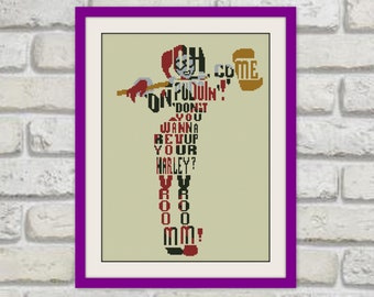 Вышивка крестом с цитатой, BOGO, PDF-схема счетной вышивки, R186