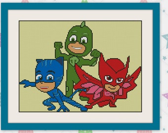 Герои детей БОГО, Схема вышивки крестом PDF,R089