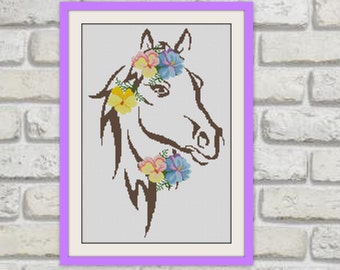 HORSE Cross Stitch, BOGO,Cross Stitch PDF,Instant download,free shipping cross stitch pattern,R103