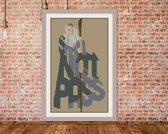 Вышивка крестиком с цитатой, вышивка крестом посоха, посох, вышивка крестом «Волшебннни мир, PDF»-ый мир вышивки крестом, R263