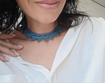 Схема вязания Virkad choker |  | Простой урок в формате PDF