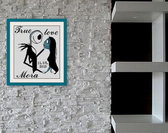 Схема для вышивки крестом «Настоящая любовь перед Рождеством», BOGO, PDF Схема вышивки крестом «Настоящая любовь», R164