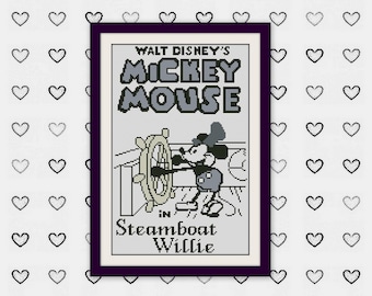 Постер Вилли, вышивка крестом, Modern Xstitch, BOGO, PDF схема för вышивки крестом, дизайн дома, схема выш44ивки R144