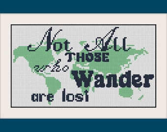 Map cross sticth, BOGO, Quote cross stitch, PDF  cross stitch,R141