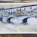 Ponte Vecchio, Firenze, Italy! Sketch of the Ponte Vecchio, Florence Italy. Travel inspired Souvenir Artist Prints