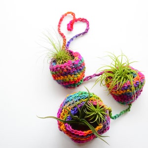 Crochet PATTERN Tiered Air Plant Hanger Pattern Crochet Pattern Air Plant Home Crochet Tiered Basket image 7