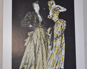 Nina Ricci Französisches Werbeplakat, 1950 Mid-Century Vintage Poster, Vintage Parfüm Dekor, französische Werbung, Vintage Magazin Kunst