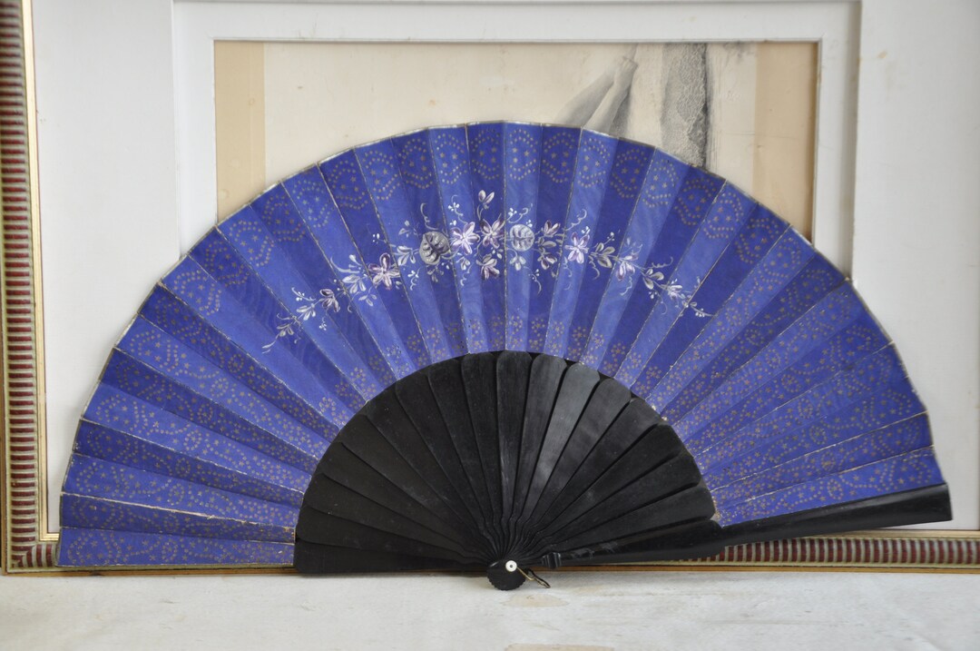 ♡ フランスアンティーク 火除け 扇子 フェザーファン 貴婦人