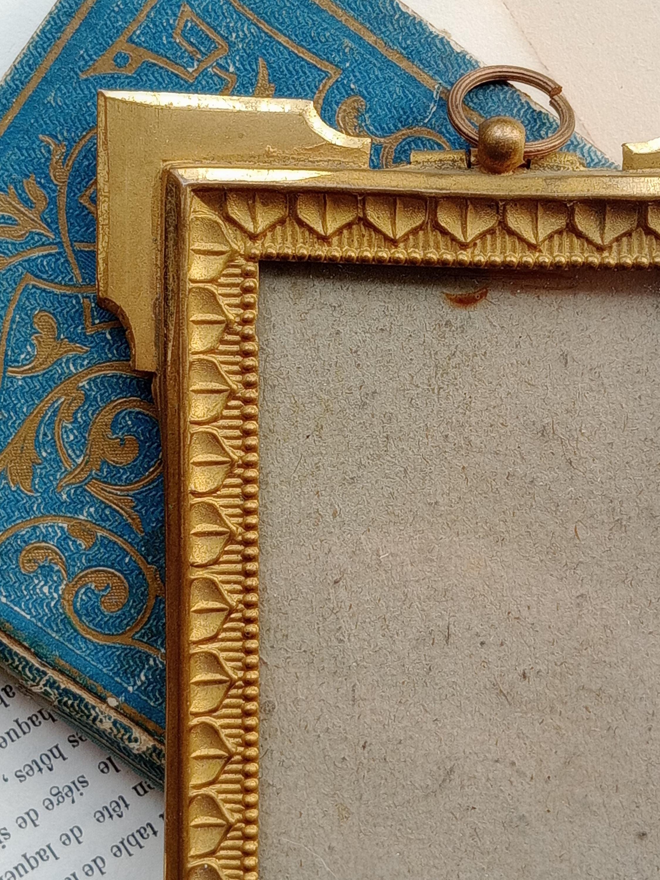 ゴージャスなアンティークフランス製フォトフレーム、1900年代