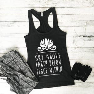 Sky Above Tanktop - Workout Tank Top - Fitness Tank Top - Gym Shirt - Workout Shirt - Tank Tops For Women - Tank Tops With Sayings