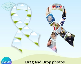 Awareness Ribbon Photo Frame Template | Canva (Digital Download)
