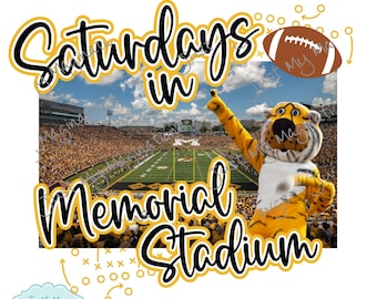 Missouri Tigers Football PNG | Samstage im Gedenkstätte Stadion (Digitaler Download)