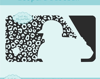 Leopard Baseball Design | Cheetah Print PNG SVG AI (Digital Download)