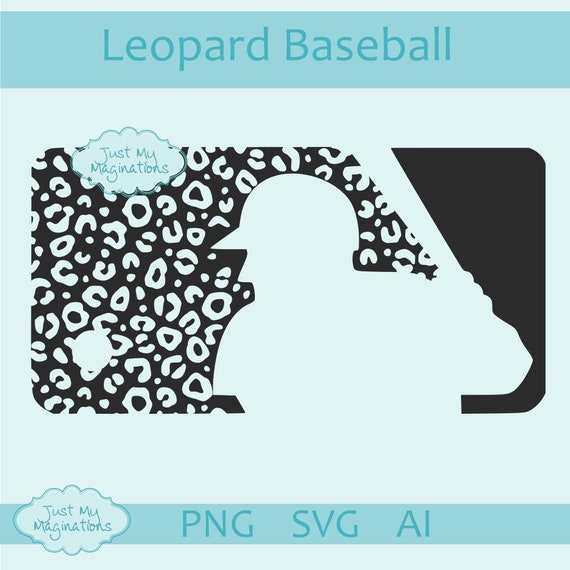 Leopard Baseball Design | Cheetah Print PNG SVG AI (Digital Download)