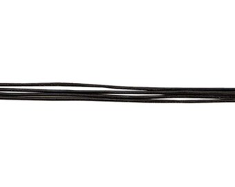 Leather Jewelry Cord, 100 Meters, 2.00 Millimeters, Black | BDC-553.21