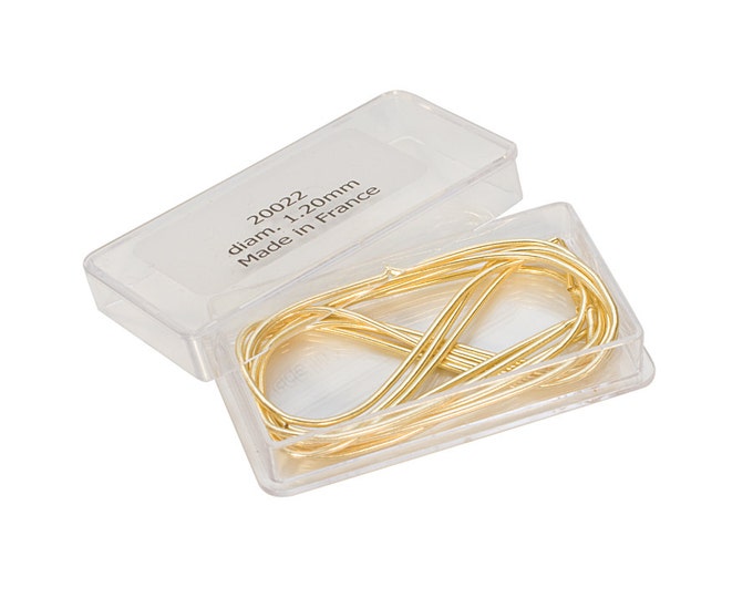 Yellow Gold French Wire 1.00 Millimeters 1 Meter Etsy
