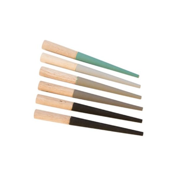 Round Sanding Sticks, Set of 6, 9-1/4 Inches