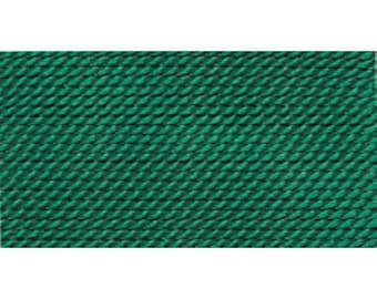 100% Silk Beading Thread, Green, Size 6, 10 Pack | BDC-246.06