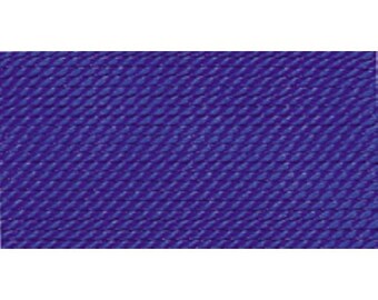Nylon Beading Thread, Dark Blue, Size 6, 0.70 Millimeters, Pack of 10 | BDC-110.06