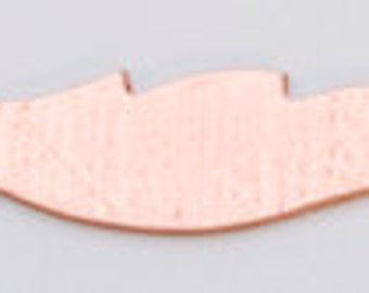 Copper Feather, 24 Gauge, 1 Inch, Pack of 6 | MET-550.56