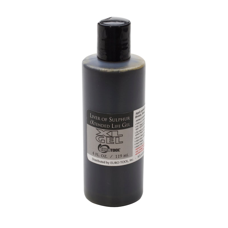 Liver Of Sulphur XL Gel In Squeeze Bottle - Metal Patina Solution For Jewelry Making By Beadsmith 10 thumbnail image