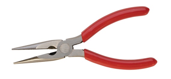 Long Nose Plier With Serrated Jaws and Cutter 6 1 2 Inches PLR