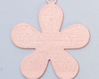Copper 5-Petal Flower, 24 Gauge, 1 Inch, Pack of 144 | MET-540.25G