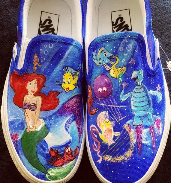 little mermaid vans