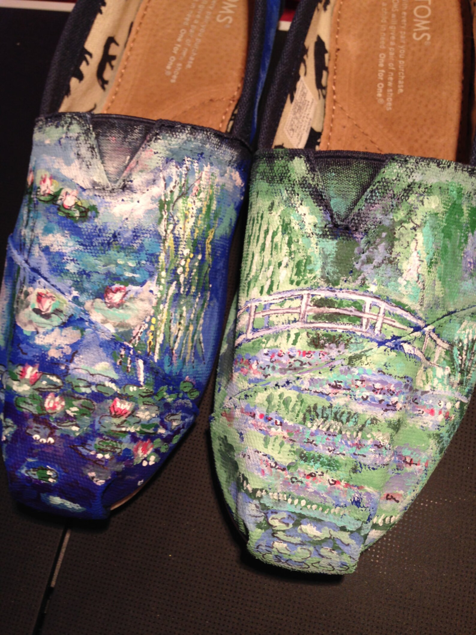 Claude Painted Shoes Etsy Claude Painted Shoes Etsy