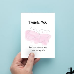 Carte de remerciement, carte drôle, carte de voeux mignonne, jeu de mots pour chien, art dentaire mignon, carte de voeux, humour dentaire, carte unique