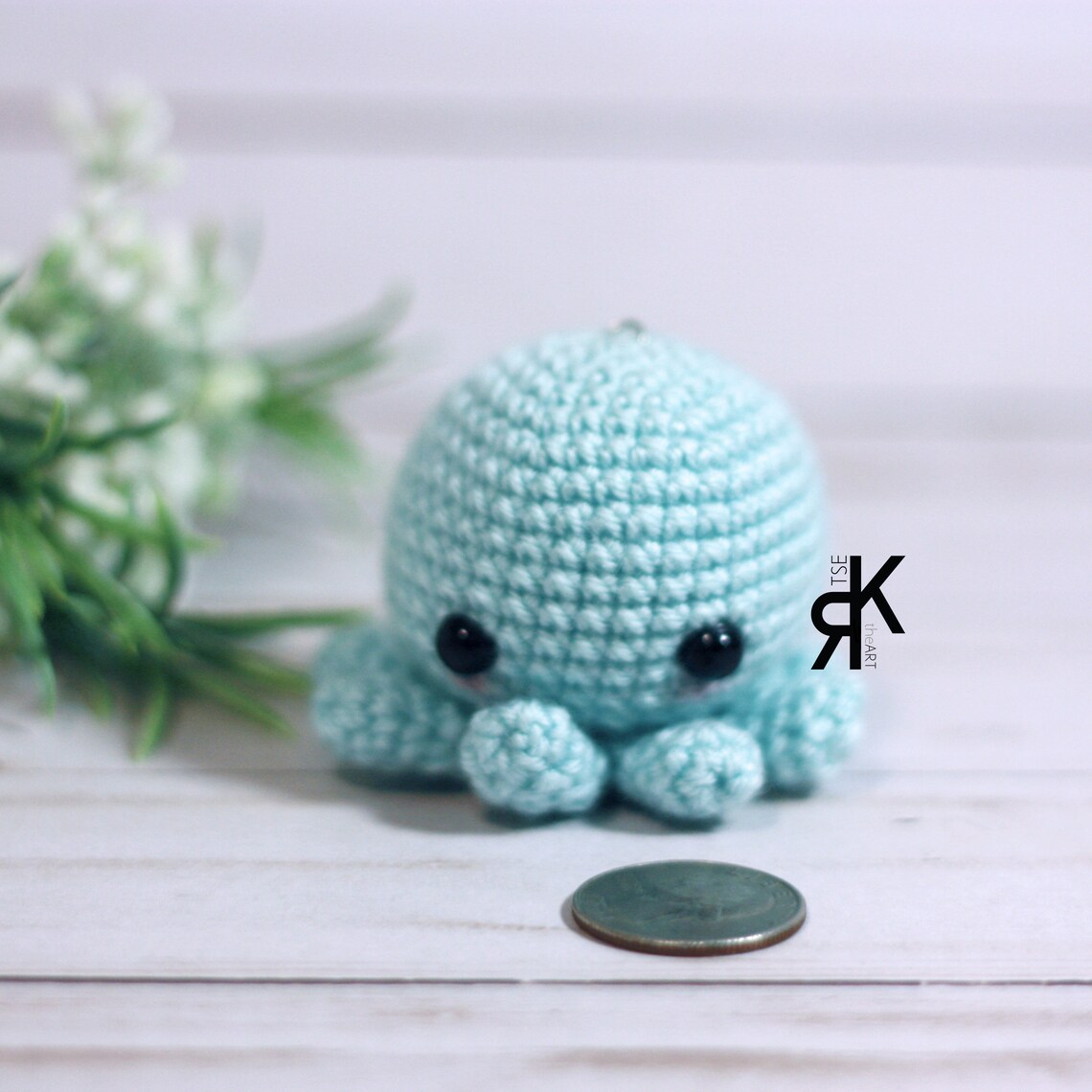 Amigurumi Octopus Keychain Crochet Octopus Keychain Octopus Etsy