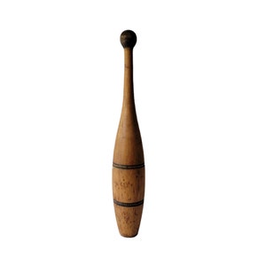 Antique Wooden Exercise Pin / Juggling Club Indian Exercise Club