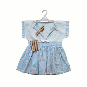 Sac à linge vintage cousu main pour robe / Sac à linge fait main avec pinces à linge / Sac à linge / Buanderie de ferme