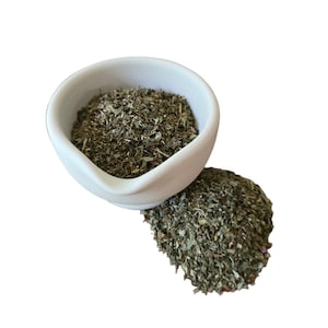 Organic Lemon Balm Leaf Cut Dried Sifted Loose Lemon Balm Leaves Melissa Officinalis / Tea, Culinary, Infusion, Extract, Tincture, Poultice