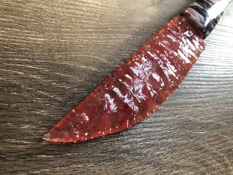 Cherry Quartz Knife With Custom Handle Etsy