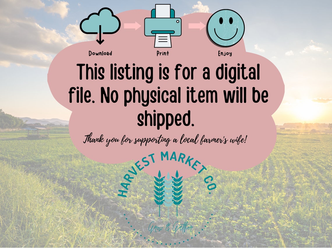 Farm Fresh Egg Handling Instruction Etsy