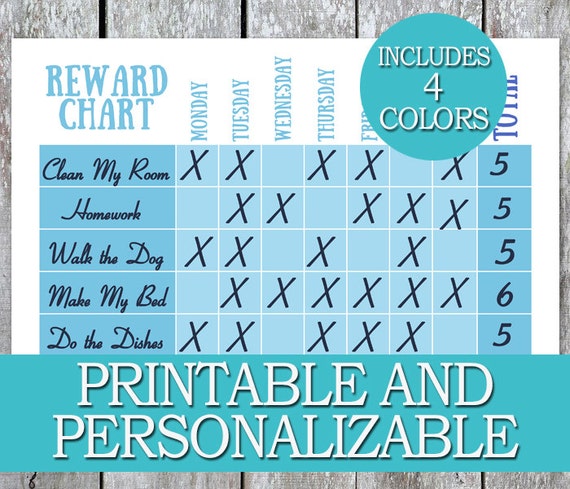 Diy Printable Chore Chart