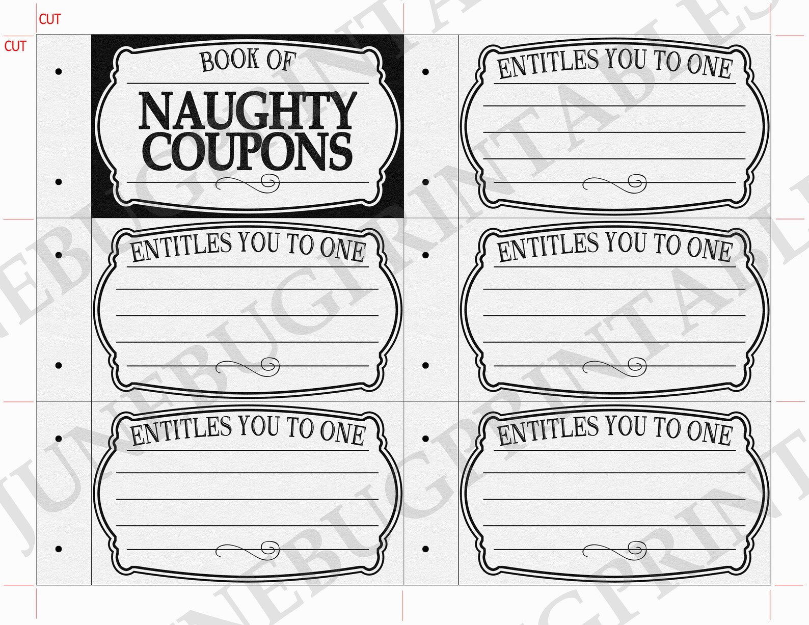 Printable Naughty Coupon Book Sexy Valentine's Gift for - Etsy