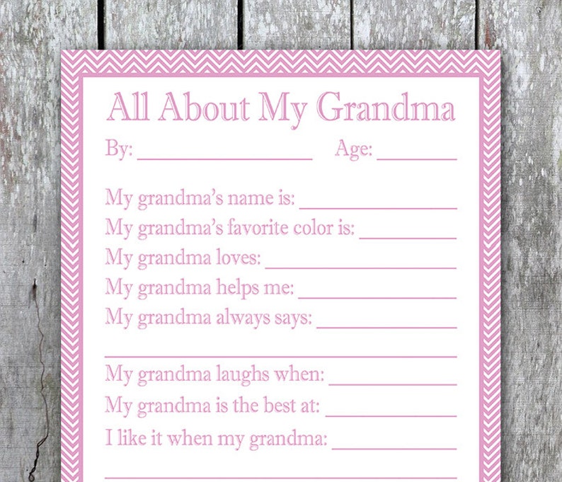 All Relating to My Grandma Printable, Youngsters Moms Working day Reward for Grandma Birthday, Ultimate Instant Reward, Do-it-yourself Mother Working day Present, Grandmother Present against Youngsters photo regarding All About Grandma Printable called All In excess of My Grandma Printable, Small children Moms Working day Reward for Grandma Birthday, Very last Moment Reward, Do-it-yourself Mother Working day Present, Grandmother Reward versus Children