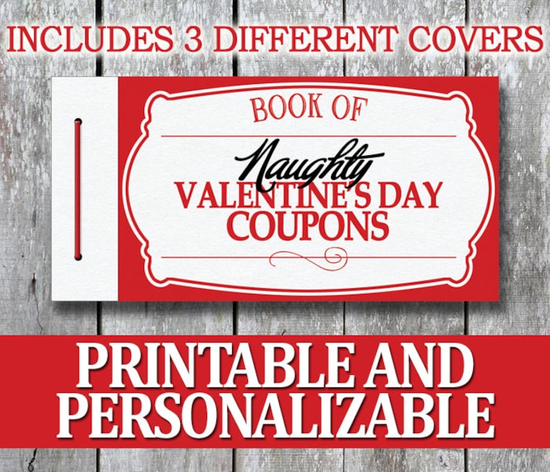 Printable Naughty Coupon Book Erotic Valentine's Day Gift - Etsy