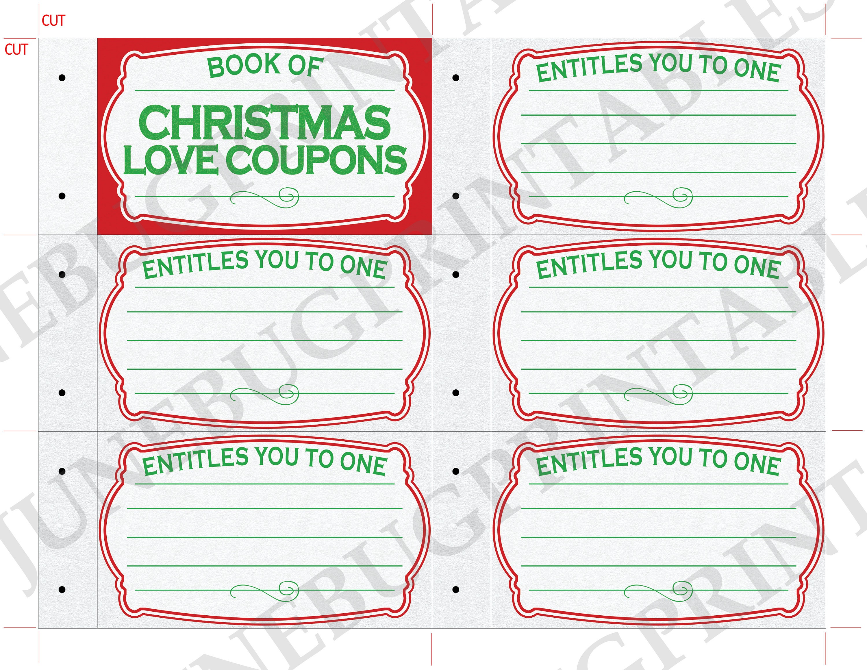 Printable Love Coupon Book Christmas Gift for Him Easy - Etsy Canada