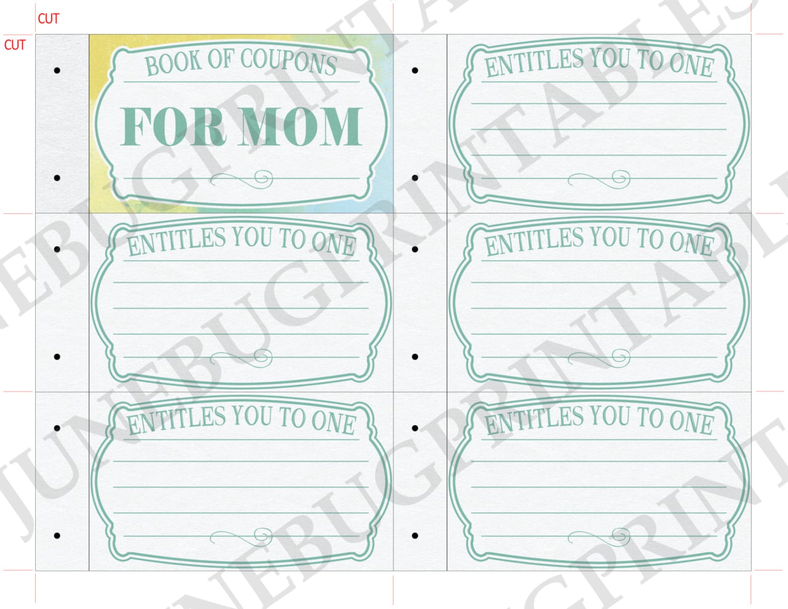 Printable Mom Coupon Book Valentine Gift for Mom Last Minute - Etsy
