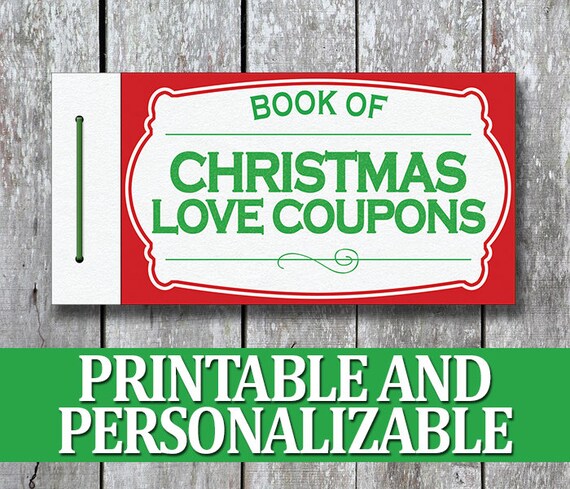 printable love coupon book christmas gift for him diy boyfriend gift last minute gift for husband holiday gift for him stocking stuffer homemade coupon book for boyfriend