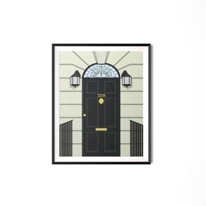 Sherlock Holmes print artwork, afdrukbare muurkunst, 221B Baker Street Door, Geeky print poster, fandom home decor, instant digitale download afbeelding 2