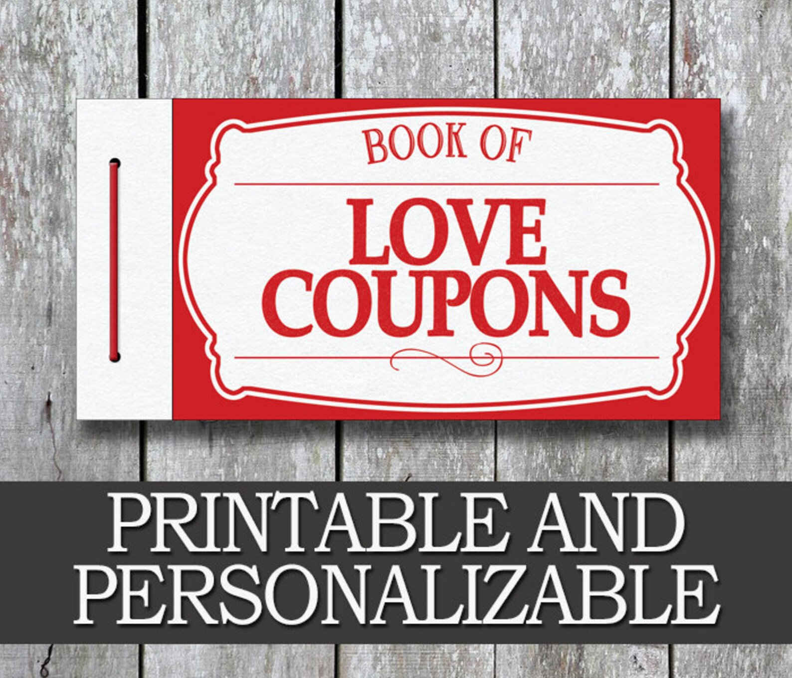 Printable Love Coupon Book Boyfriend Valentine's Day - Etsy